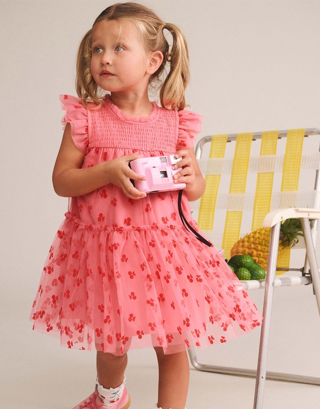 Huxbaby - Tropical Glitter Fruit Tulle Dress - Babies-Teens