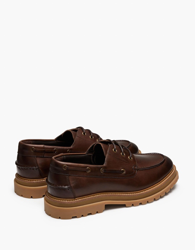 Aquila - Beam Leather Boat Shoes