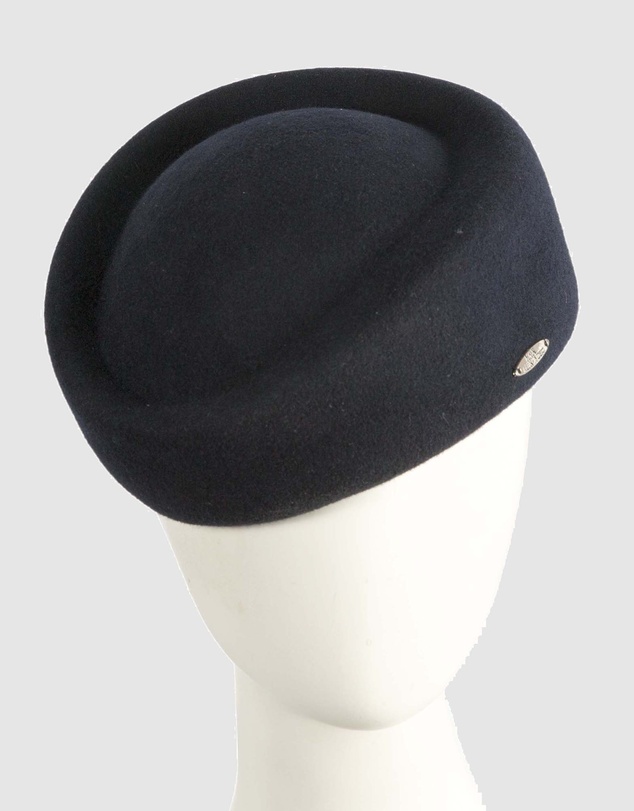 Max Alexander - Felt Dark Navy Pillbox Hat