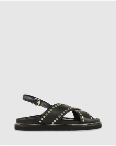 S by Sempre Di - Noir Sandals