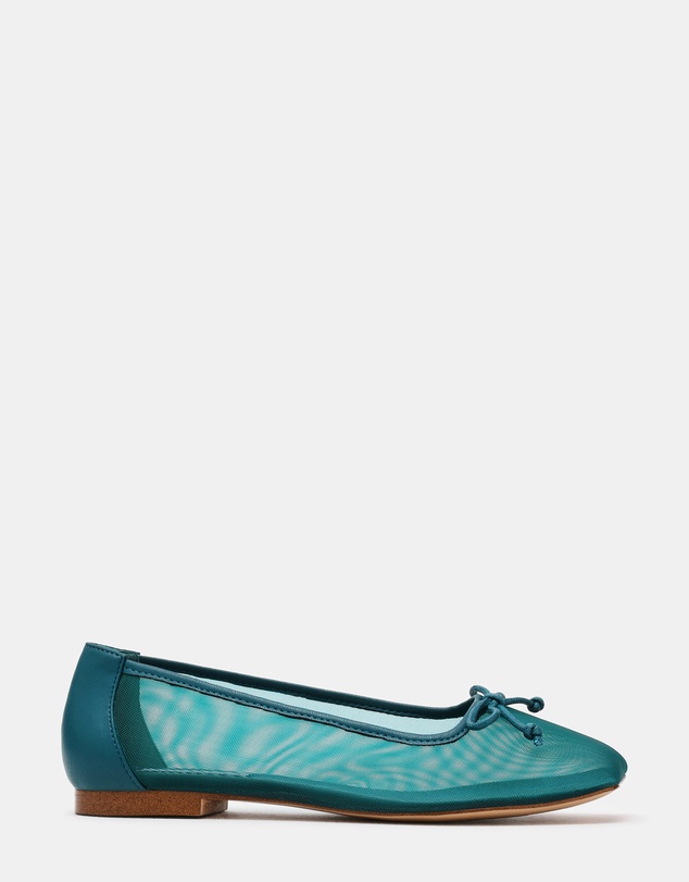 Steve Madden - Flaire Teal Mesh Flats