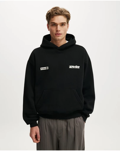 Cotton On - Box Fit Graphic Hoodie