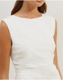 Atmos&Here - Gaia Cotton Gathered Waist Mini Dress