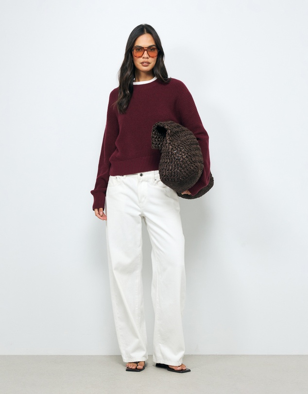 AERE - Cotton Cashmere Blend Relaxed Jumper