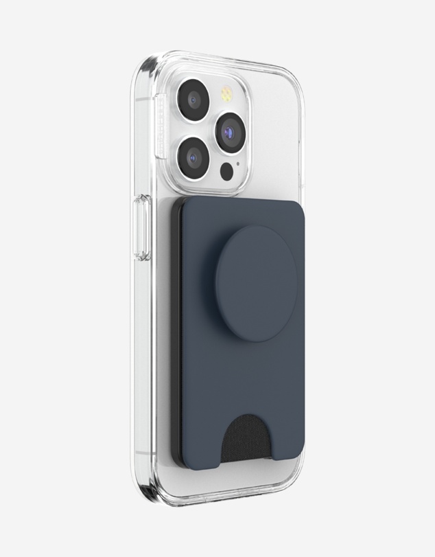 PopSockets - PopWallet+ MagSafe Softgoods Phone Wallet Card Holder+ Magnetic Adapter Ring