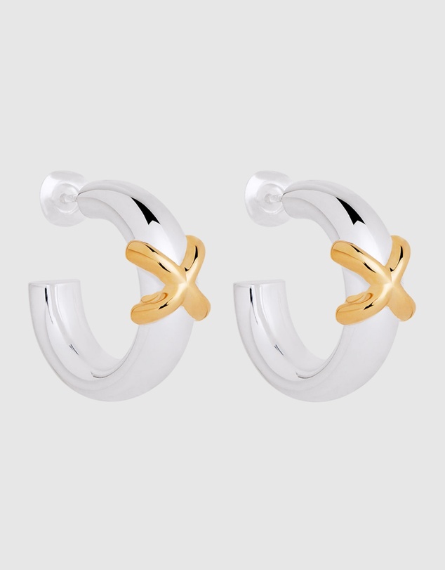 Najo - Tendresse Two-Tone Earrings