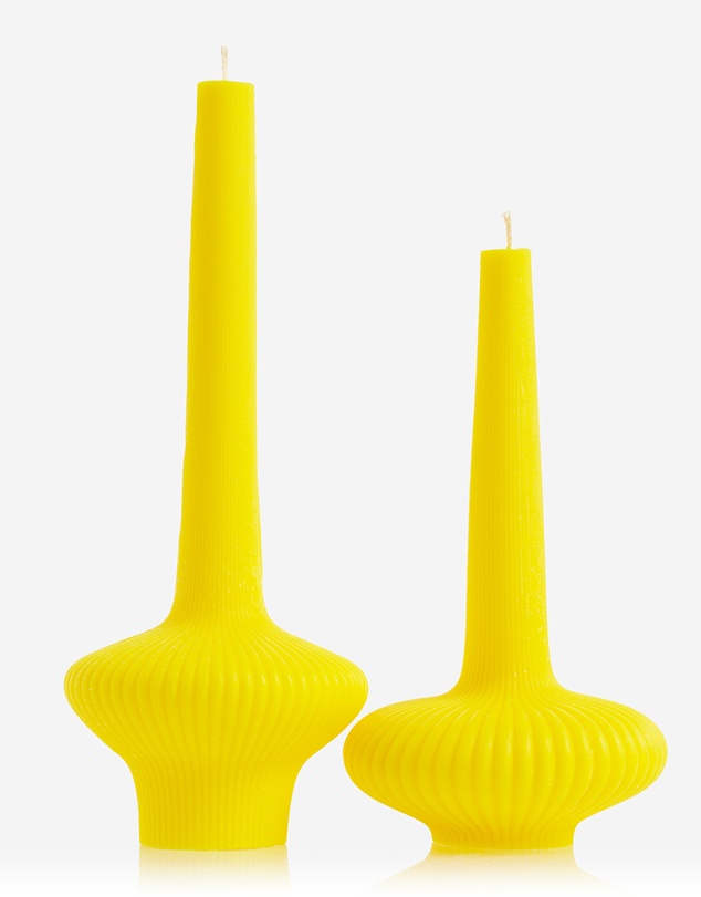 XRJ Celebrations - Pinnacle Candle Neon Yellow