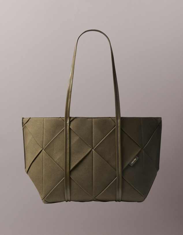 Calvin Klein - Woven Sueded Carryall Bag