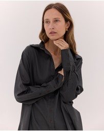 Cloth & Co. - The Split Back Shirt | Carbon
