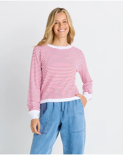 Betty Basics - Scallop Knit Sweater