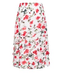 City Chic - Skai Fleur Print Maxi Skirt