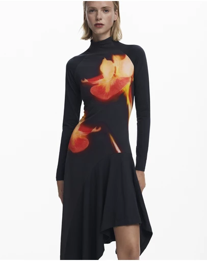 Desigual - Asymmetric fitted dress