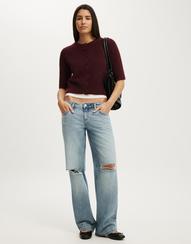 Cotton On - Short Sleeve Fluffy Cardi