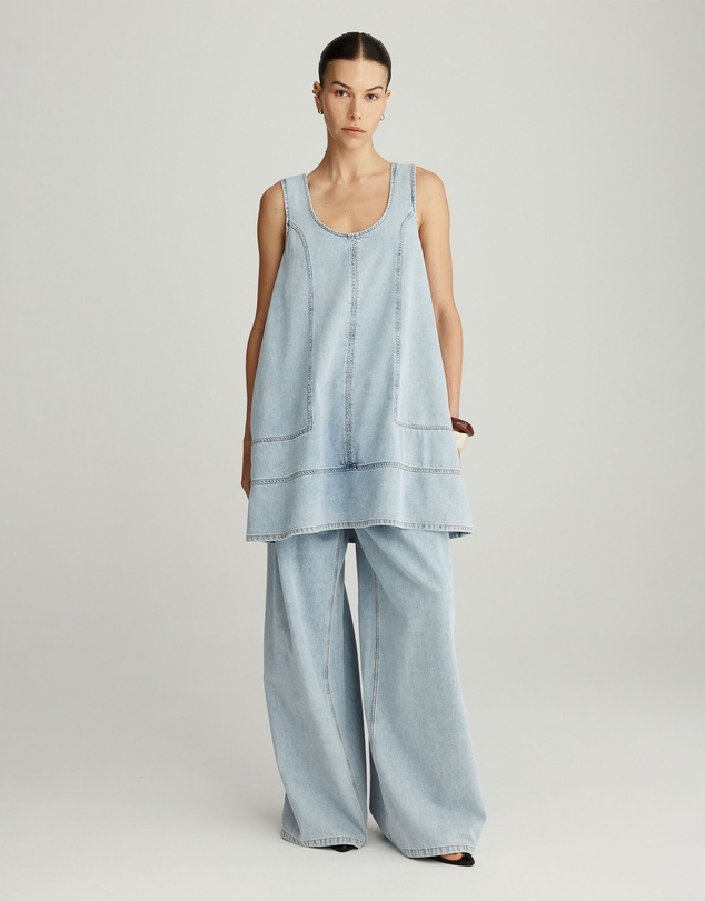 Mattir - Maja Dress in Light Wash
