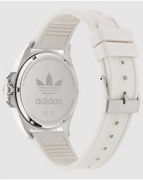 adidas Originals - Originals Iconic One 40mm Steel White Silicone Watch