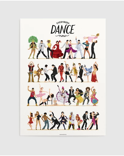 Olive et Oriel - Everybody Dance Now Art Print
