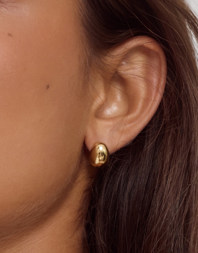 CENDRE - Bean Earrings 14K Gold