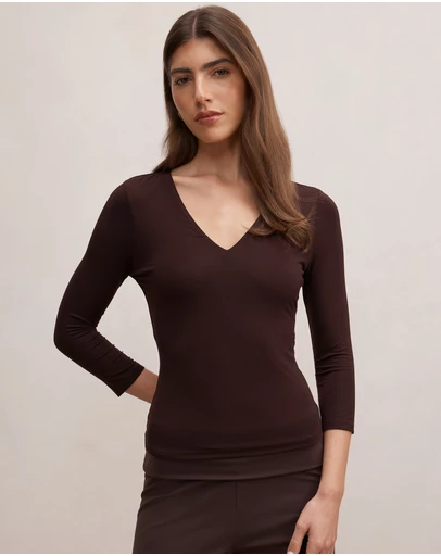 Forever New - Tia V-Neck 3/4 Sleeves Top
