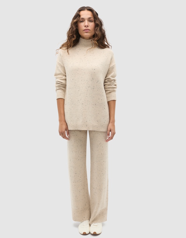 Seed Heritage - Fleck Mock Neck Slouch Knit