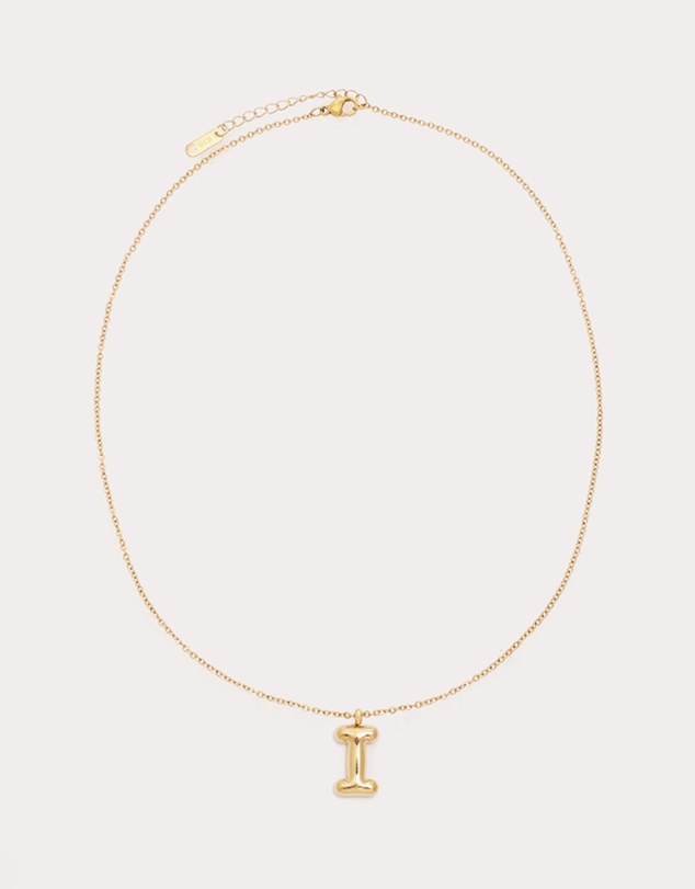 Petit Moments - Bubble Initial Necklace - All Letters
