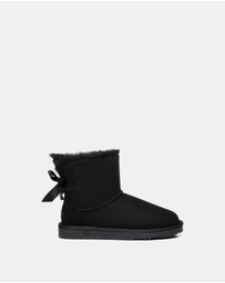 EVERAU - EverAU Ugg Mini Back Bow Sheepskin Upper UGG Boots