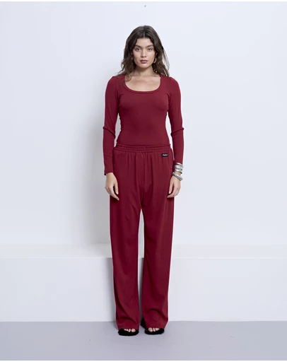 PFEIFFER - Biscayne Long Sleeve Top Sangria