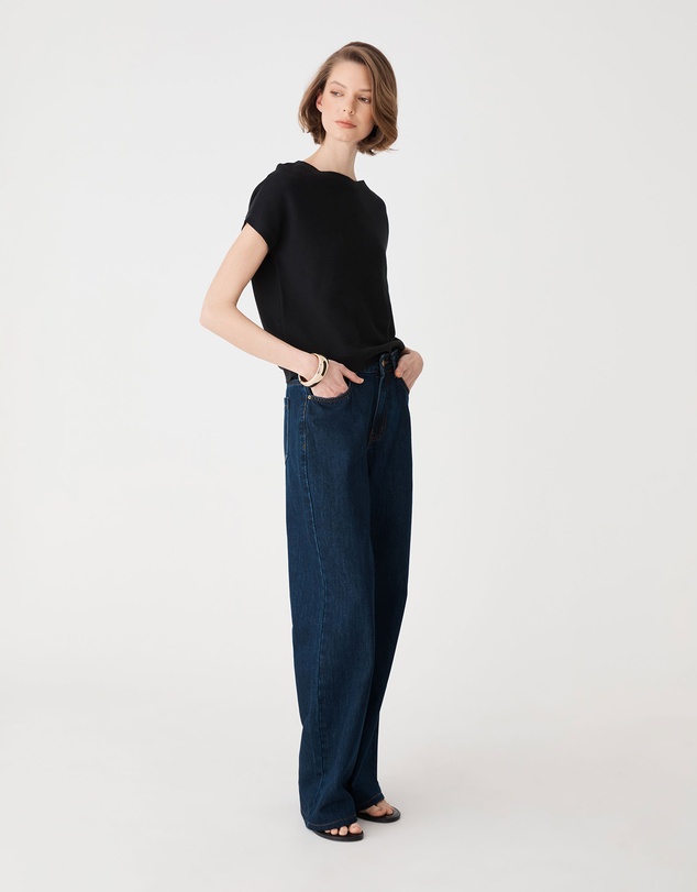Forcast - Brandy Relaxed Cotton Knit Top