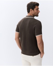 UNISON - Tipped Knit Polo