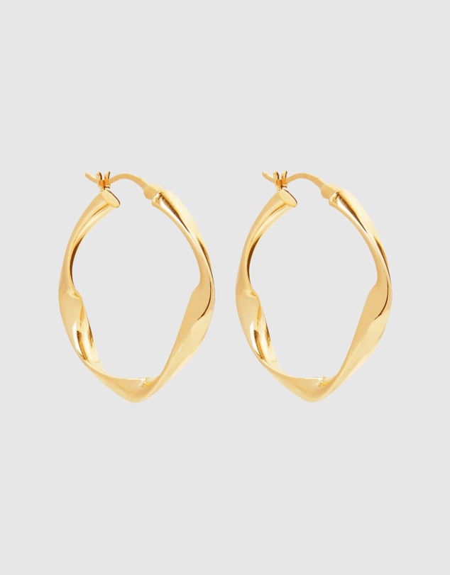 Najo - Garden of Eden Yellow Gold Hoop Earring