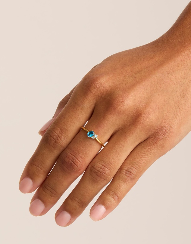 By Charlotte - Gold Kindred December Ring