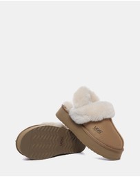 EVERAU - Australian Shepherd Ugg Musa Platform Cow Suede Upper House Shoes