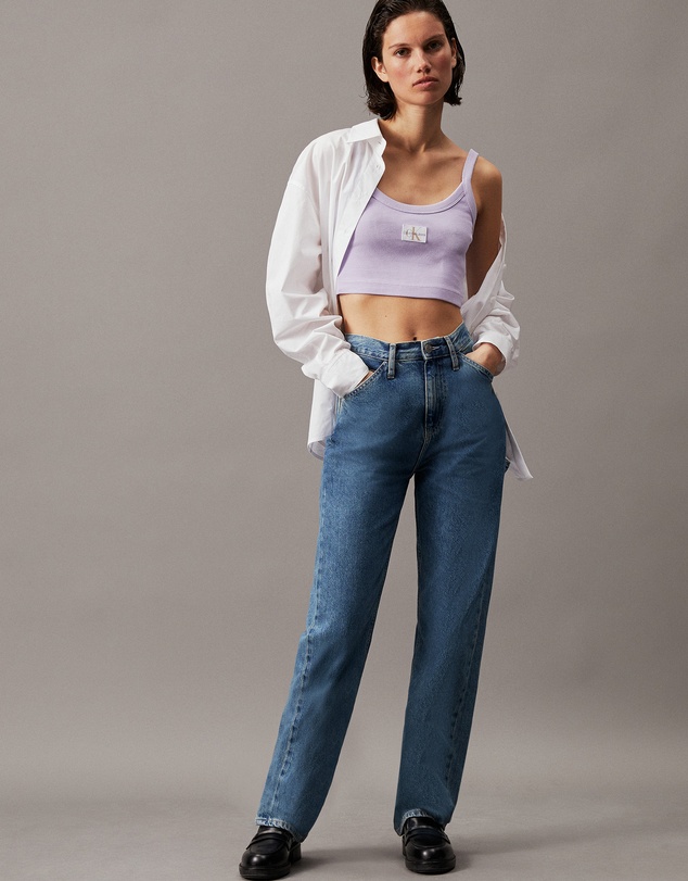 Calvin Klein Jeans - Ribbed Monogram Logo Bralette