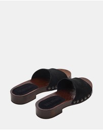 Steve Madden - Cento Black Suede Sandals