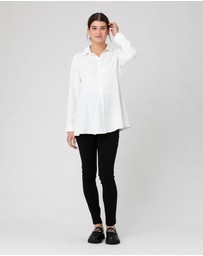 Ripe Maternity - Tina Peplum Shirt