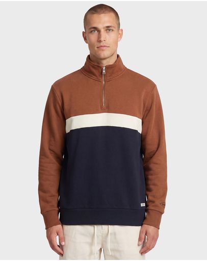LEATHER/PEACOAT NAVY