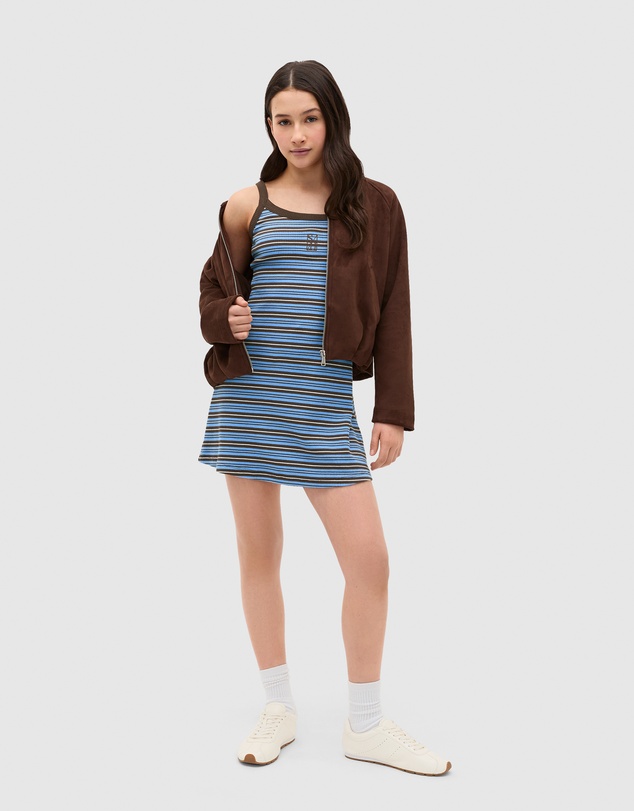 Seed Heritage - Stripe Logo Rib Dress - Teen