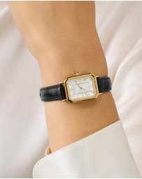 TIMEX - Vivienne Trend 21mm Leather Strap Watch