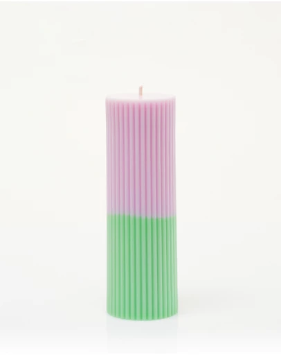XRJ Celebrations - Pillar Two-Tone Tulip Candle