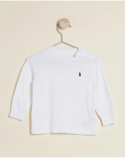 Polo Ralph Lauren - Embroidered Logo LS T-Shirt - Babies