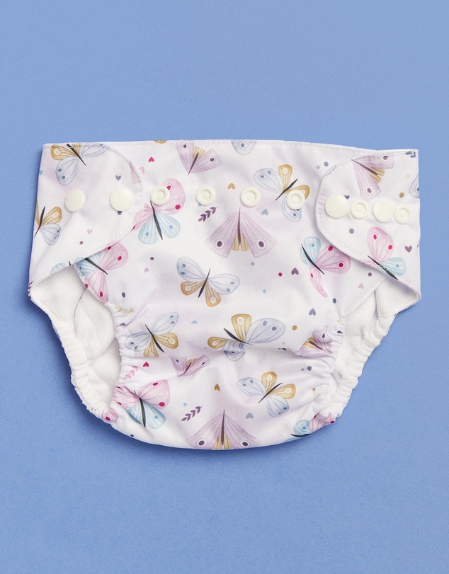 itti bitti - Reusable Swim Nappy + Small Double Pocket Wetbag - Butterfly