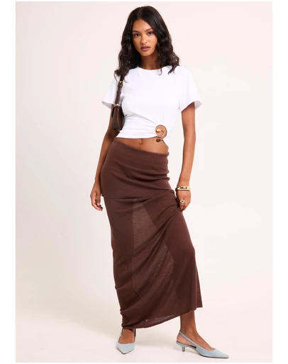 Alice In The Eve - Milano Sheer Maxi Skirt