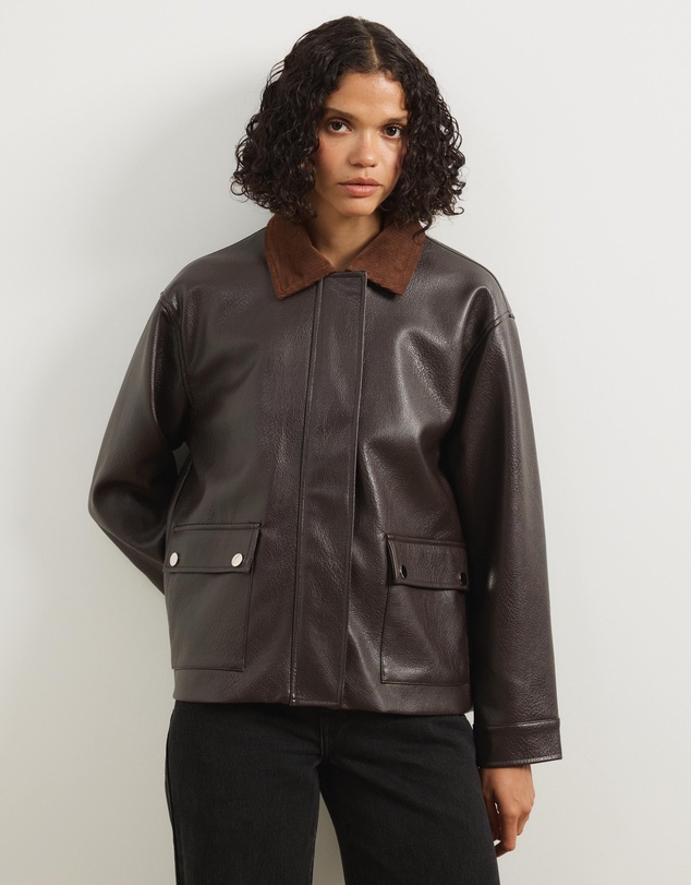 Atmos&Here - Mabel Leather Look Jacket