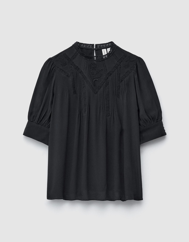 & Other Stories - Embroidered Lace Blouse