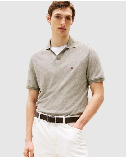 Tommy Hilfiger - Regular Fit Polo Shirt With Linen