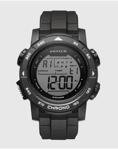 Maxum - Basalt Black Digital Watch