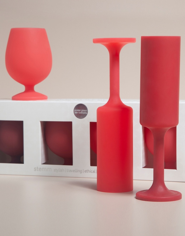 porter green - seff | silicone unbreakable champagne flutes