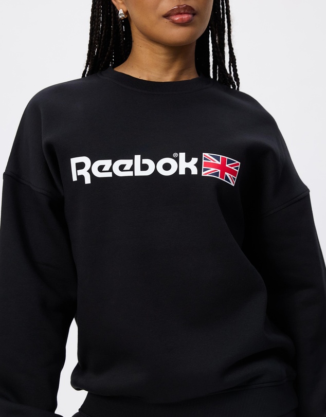 Reebok - Relaxed Fit Crew Neck Sweatshirt