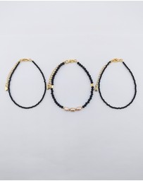 Miz Casa and Co - Crystal Beaded Bracelet Stack