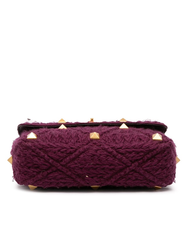 Pre-Loved by Azura Reborn - Pre-Loved Large Knit Roman Stud Satchel
