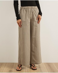 Atmos&Here - Annika Elasticated Check Pants